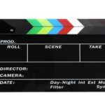 Acrylic Production Slate with Color Clapper Sticks